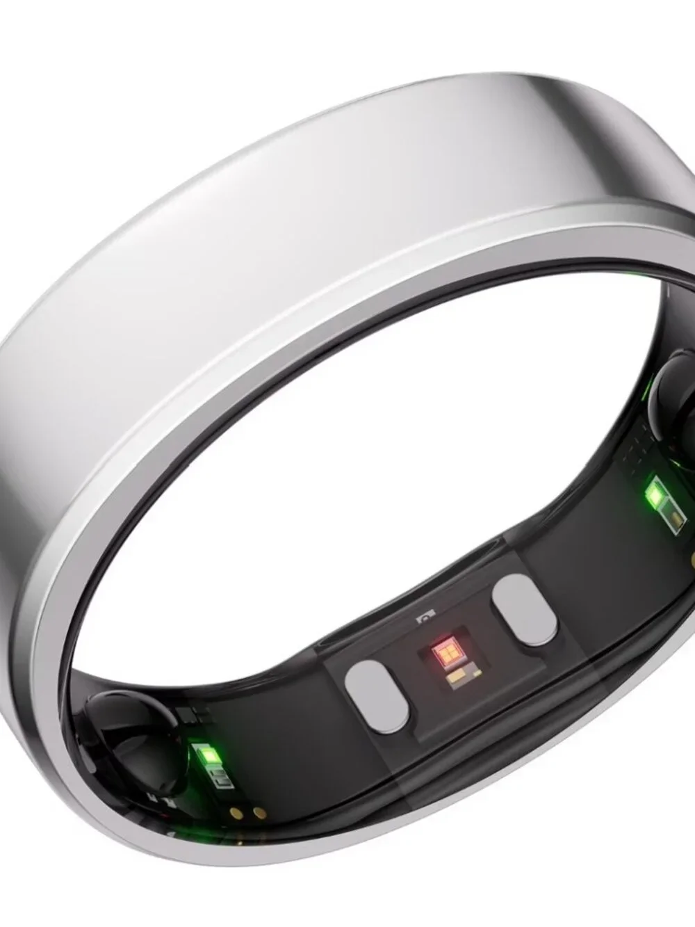 RingConn Gen 2 Ultra-Thin Silver Smart Ring Size 9- Activity & Sleep Tracker